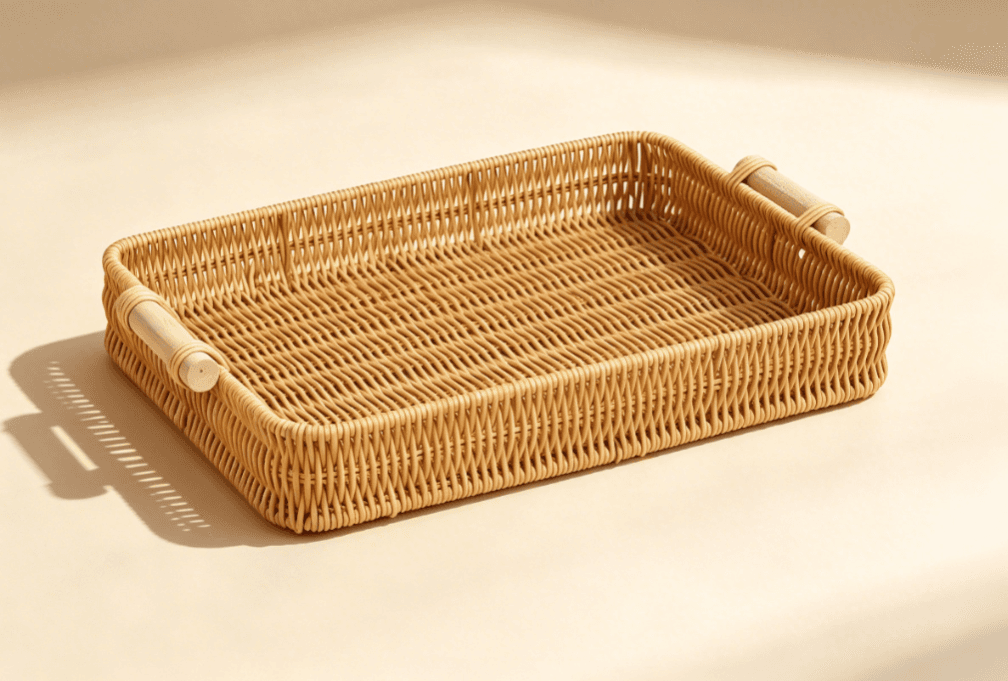 Double-handle serving tray